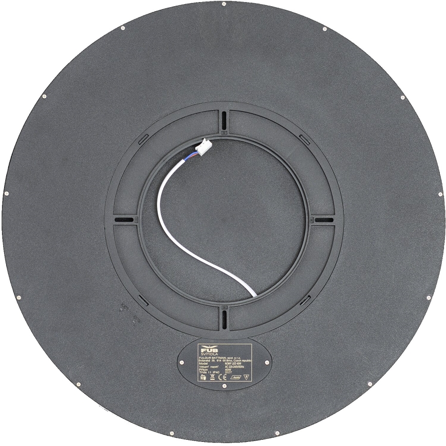 Fulgur s-43040 - LED reguliuojamas lubinis šviestuvas NOMY-RC LED/40W/230V 3000/4000/6500K Ø 50 cm IP40 juoda + nuotolinis valdymas
