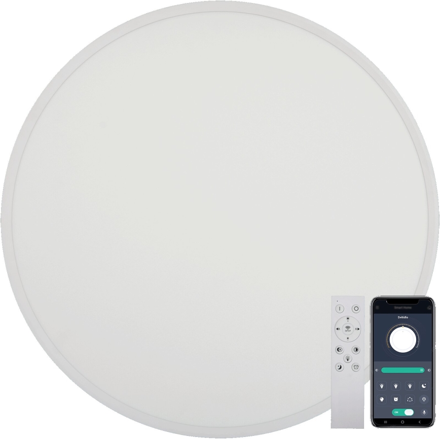 Fulgur s-43041 - reguliuojamas LED lubinis šviestuvas NOMY-RC LED/50W/230V 3000/4000/6500K Ø 60 cm IP40 baltas + nuotolinio valdymo pultas