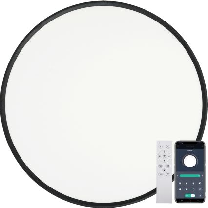 Fulgur s-43042 - LED dimeriuojamas lubų šviestuvas NOMY-RC LED/50W/230V 3000/4000/6500K skersmuo 60 cm IP40 juodas + su nuotoliniu valdymu