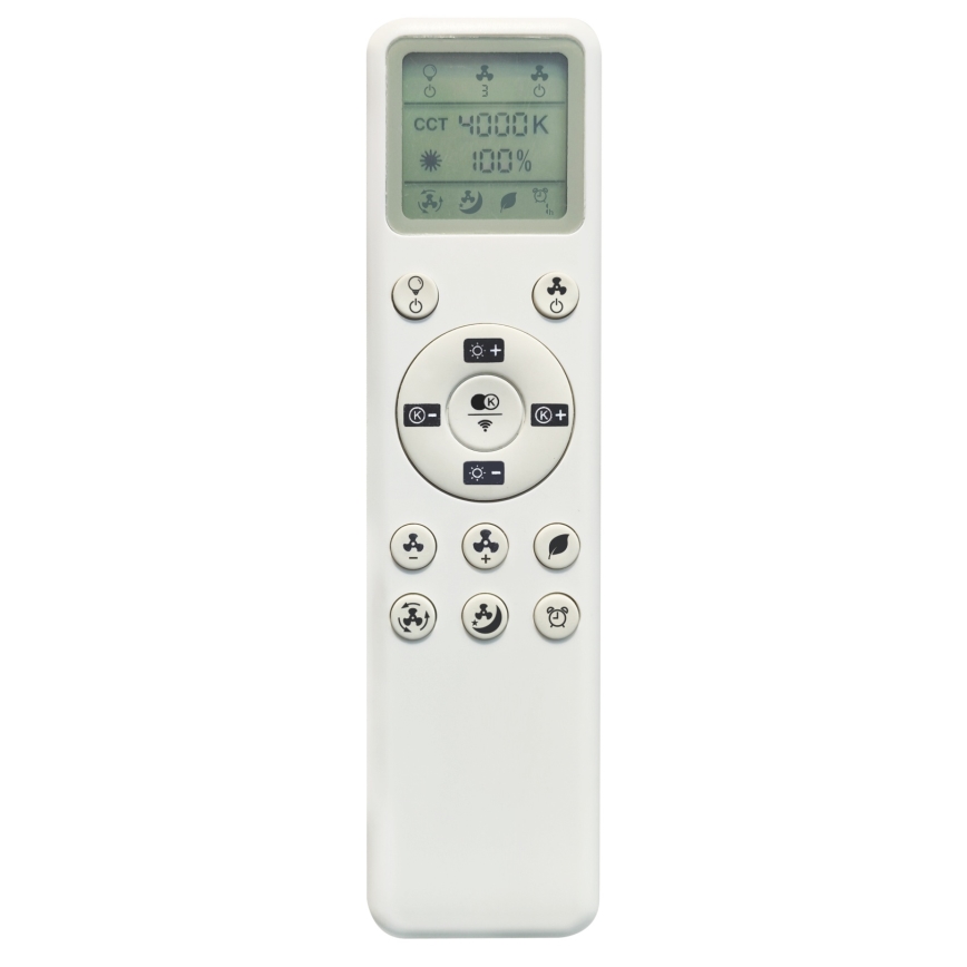 Fulgur s-43048 - LED reguliuojamas lubinis ventiliatorius THORA LED/50W/230V 2700-5000K balta + nuotolinis valdymas