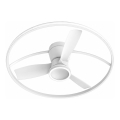 Fulgur s-43048 - LED reguliuojamas lubinis ventiliatorius THORA LED/50W/230V 2700-5000K balta + nuotolinis valdymas