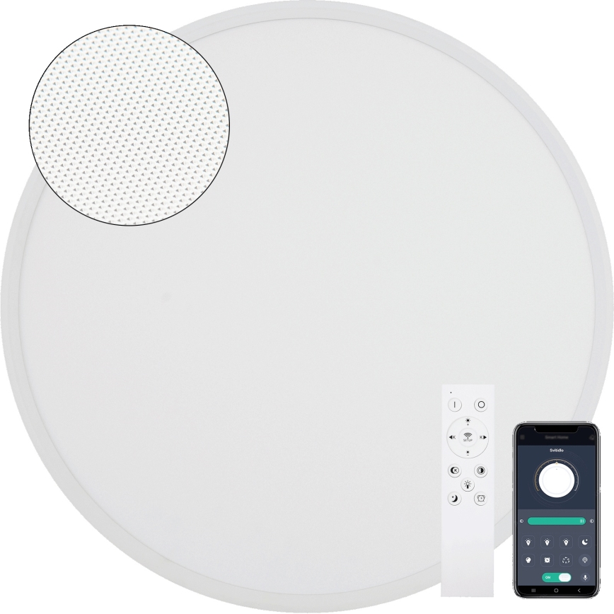Fulgur s-43056 - reguliuojamo ryškumo lubų šviestuvas NOMY LED/40W/230V 3000-6500K skersmuo 50 cm UGR19 IP40 Wi-Fi balta + nuotolinis valdymas