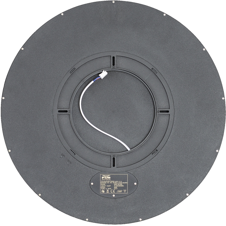 Fulgur s-43057 - LED reguliuojamas lubinis šviestuvas NOMY LED/40W/230V 3000-6500K skers. 50 cm UGR19 IP40 Wi-Fi juoda + nuotolinio valdymo pultas