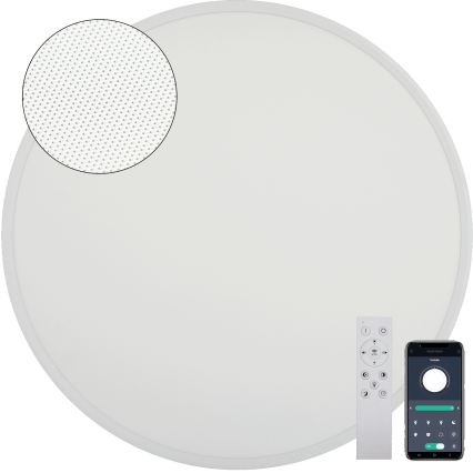 Fulgur s-43058 - Reguliuojamas LED lubinis šviestuvas NOMY LED/50W/230V 3000-6500K skersmuo 60 cm UGR19 IP40 Wi-Fi baltas + nuotolinis pultelis