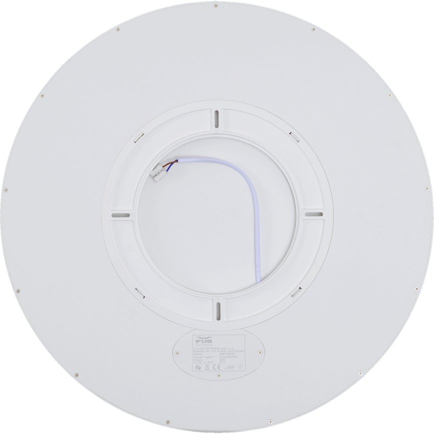Fulgur s-43058 - Reguliuojamas LED lubinis šviestuvas NOMY LED/50W/230V 3000-6500K skersmuo 60 cm UGR19 IP40 Wi-Fi baltas + nuotolinis pultelis