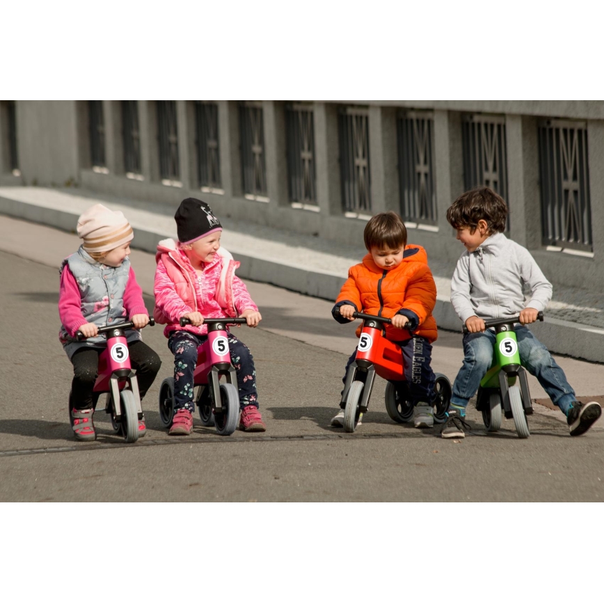 Funny Wheels - 2in1 RIDER SPORT balansinis dviratukas, raudona/juoda