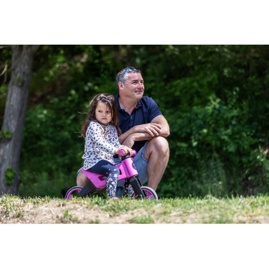 Funny Wheels - Balansinis dviratukas 2 viename RIDER SUPER SPORT, rožinis/juodas