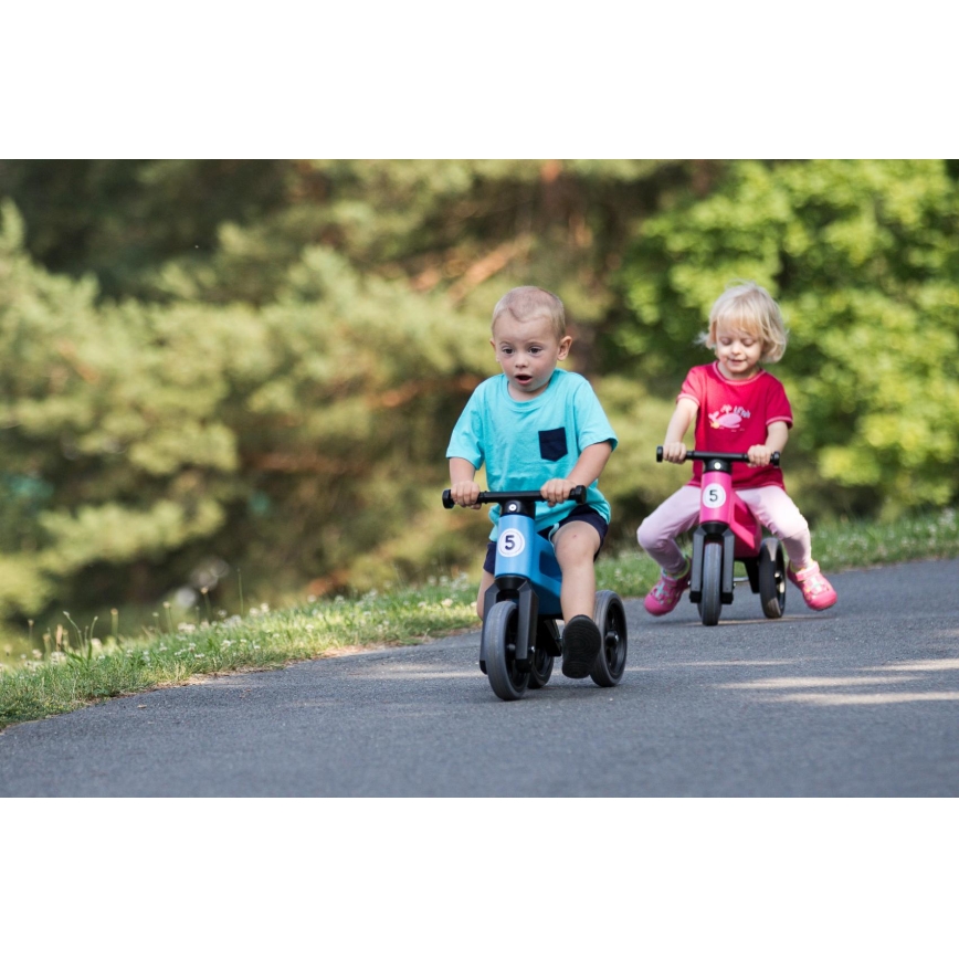 Funny Wheels - Balansinis dviratukas 2in1 RIDER SPORT mėlyna/juoda