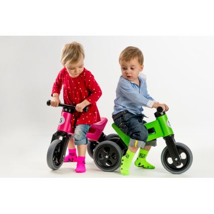 Funny Wheels - Balansinis dviratukas 2in1 RIDER SPORT rožinė/juoda