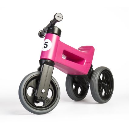 Funny Wheels - Balansinis dviratukas 2in1 RIDER SPORT rožinė/juoda
