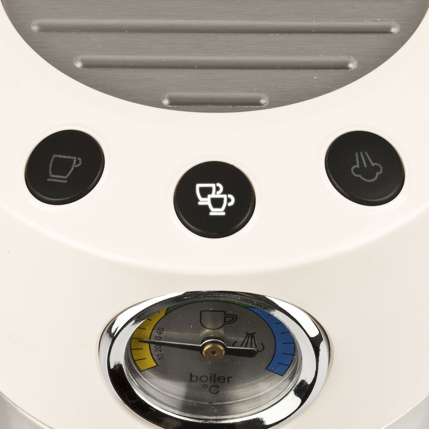 G3Ferrari G1016801 - Rankinis espresso kavos aparatas AMARCORD 1350W/230V 15 bar kreminės spalvos