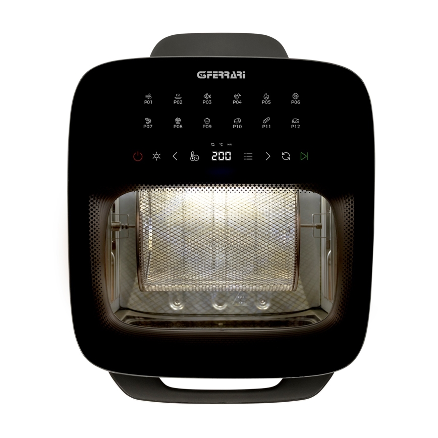 G3Ferrari G1021900 - Karšto oro gruzdintuvė FRIGGISANO 1800W/230V 13 l nerūdijančio plieno/juoda