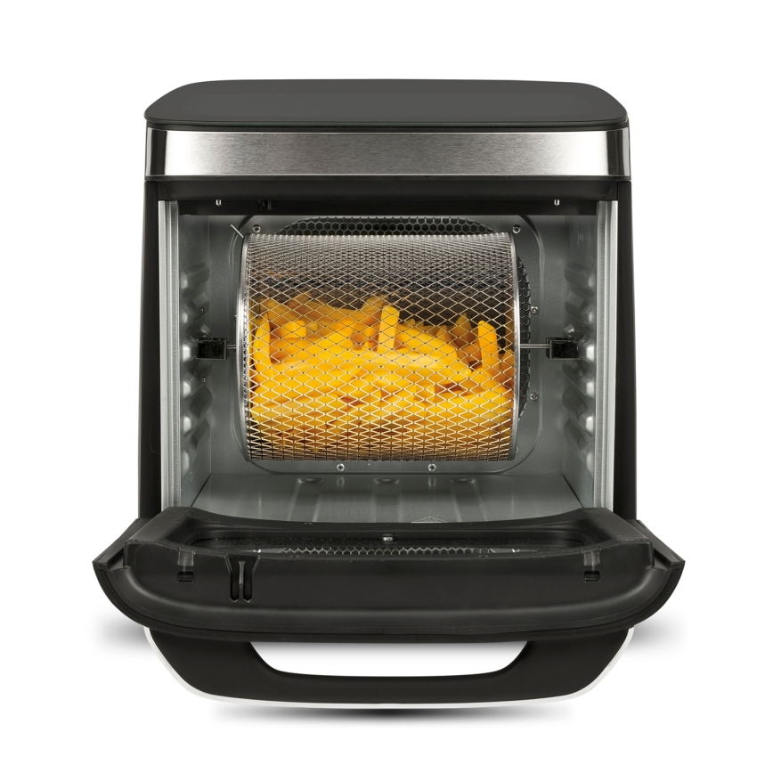 G3Ferrari G1021900 - Karšto oro gruzdintuvė FRIGGISANO 1800W/230V 13 l nerūdijančio plieno/juoda