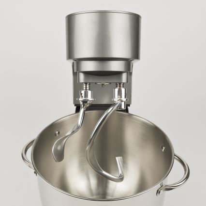 G3Ferrari G2016400 - stalinis virtuvinis kombainas su dvigubu kabliu PASTAIO 8 l 1800W/230V matinis chromas