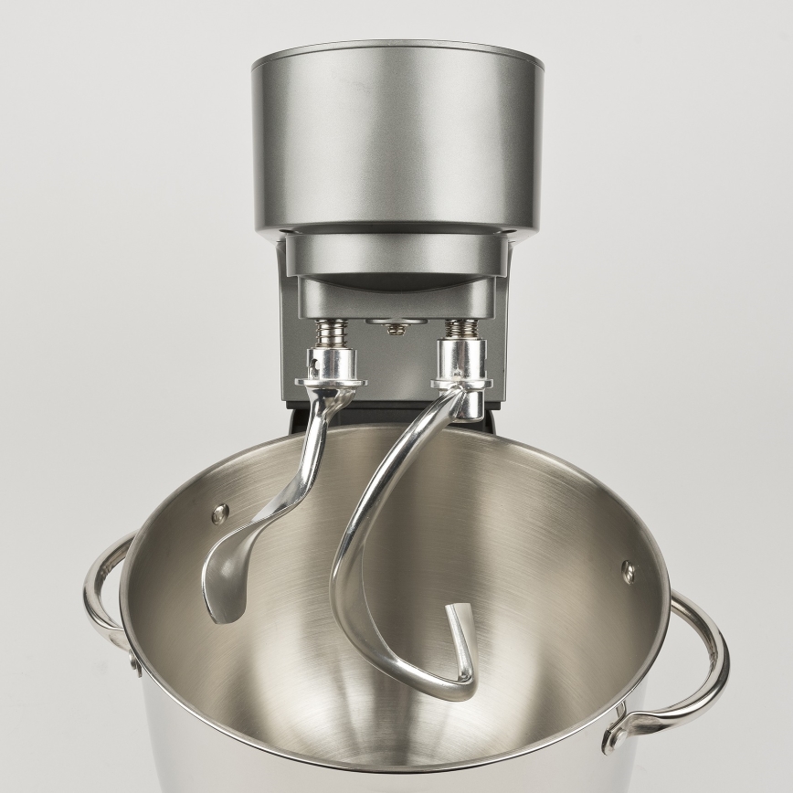 G3Ferrari G2016400 - stalinis virtuvinis kombainas su dvigubu kabliu PASTAIO 8 l 1800W/230V matinis chromas