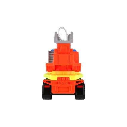 Gaisrinė mašina Volvo su kopėčiomis, 48 cm, oranžinė