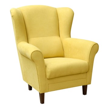 GALA ausų fotelis, geltonas