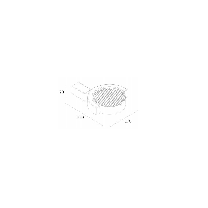 Gardino LX1241A - LED Sieninis lauko šviestuvas MARGHERITA LED/15W/230V IP54