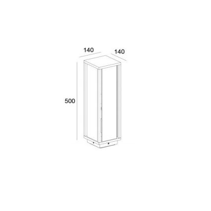 Gardino LX1463-500 - Lauko lempa MELISSA 1xE27/15W/230V IP54