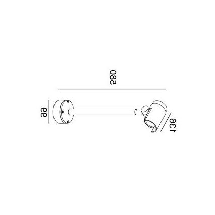 Gardino LX1674 - LED Sieninis lauko prožektorius ROSE LED/15W/230V IP65