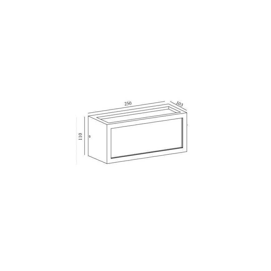 Gardino LX5705-LED - LED Sieninis lauko šviestuvas BETULLA LED/18W/230V IP54