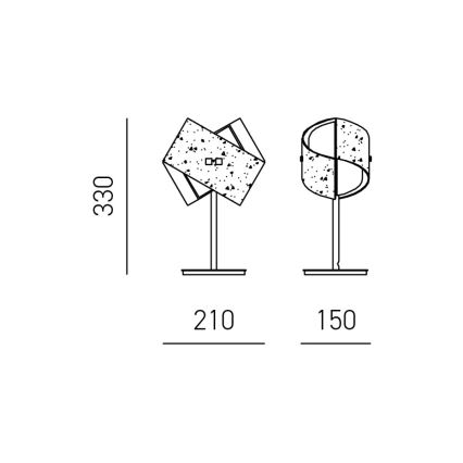 Gea Luce CAMILLA L P arg - Stalinis šviestuvas CAMILLA 1xE14/42W/230V sidabras