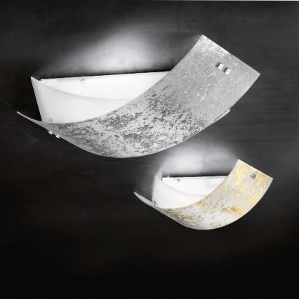 Gea Luce CAMILLA P M arg - Lubinis šviestuvas CAMILLA 2xE27/70W/230V 63,5 cm sidabras