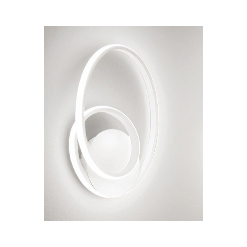 Gea Luce DIVA A BIANCO SATINATO - LED pritemdomas sieninis šviestuvas DIVA LED/20W/230V balta