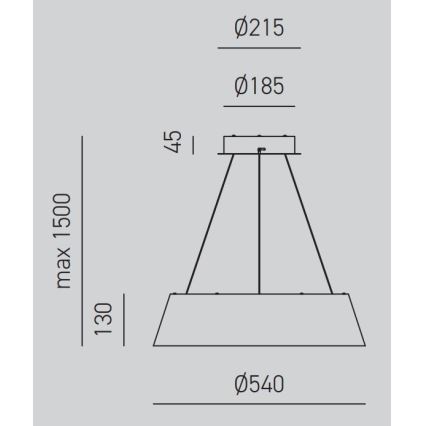 Gea Luce JULIETTE S B - LED Reguliuojamas pakabinamas sietynas JULIETTE LED/50W/230V balta