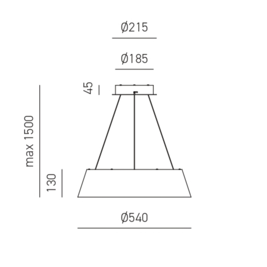 Gea Luce JULIETTE S B - LED Reguliuojamas pakabinamas sietynas JULIETTE LED/50W/230V balta