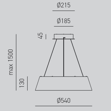 Gea Luce JULIETTE S N - LED Reguliuojamas pakabinamas sietynas JULIETTE LED/50W/230V juoda/auksas