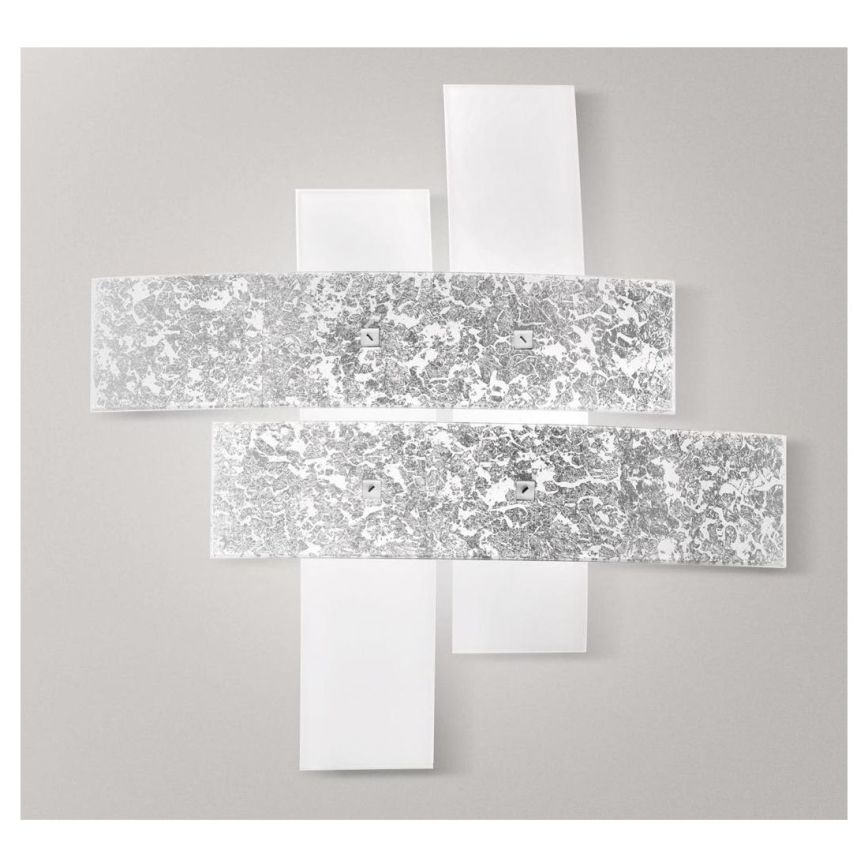 Gea Luce LARA P G arg - Lubinis šviestuvas LARA 4xE27/52W/230V 91 cm sidabras