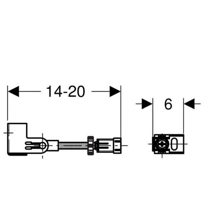 Geberit 111.835.00.1 - Duofix sienai skirtas tvirtinimo komplektas, 2 vnt.