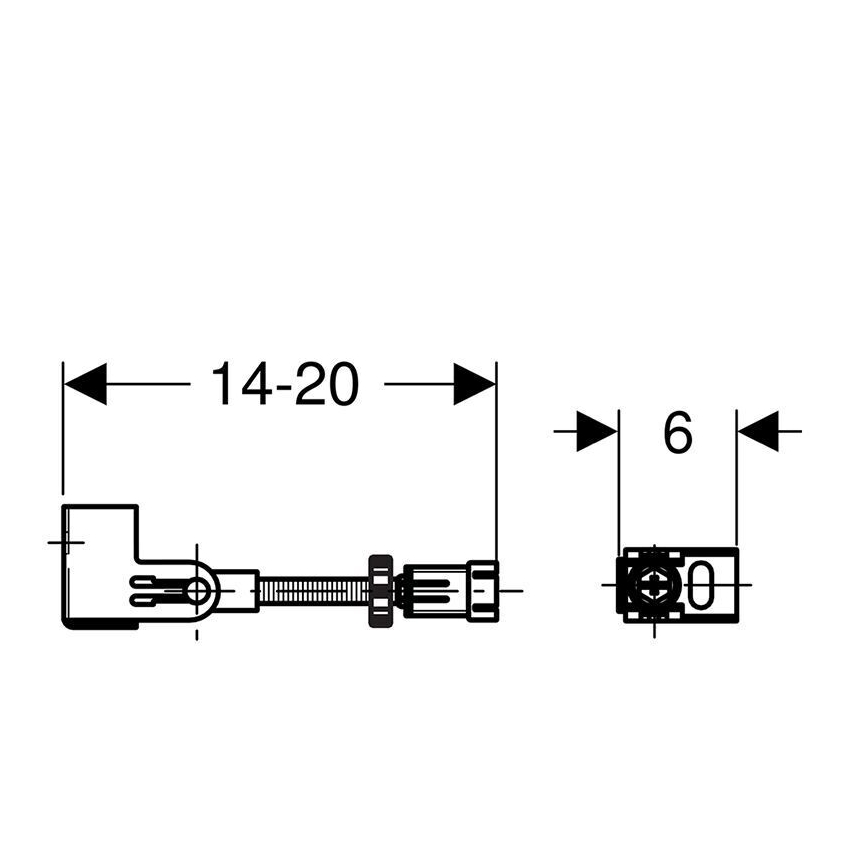 Geberit 111.835.00.1 - Duofix sienai skirtas tvirtinimo komplektas, 2 vnt.