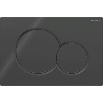 Geberit 115.770.DW.5 - Nuleidimo mygtukas Sigma01 Round 24,6x16,4 cm juodas
