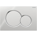 Geberit 115.770.KA.5 - Nuleidimo mygtukas Sigma01 Round 24,6x16,4 cm blizgus chromas/matinis chromas