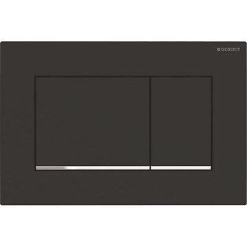 Geberit 115.883.14.1 - Nuleidimo mygtukas Sigma30 24,6x16,4 cm juodas/blizgus chromas