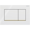 Geberit 115.883.KK.1 - Sigma30 nuleidimo mygtukas 24,6x16,4 cm baltas/auksinis