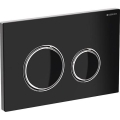 Geberit 115.884.SJ.1 - nuleidimo mygtukas Sigma50 24,6x16,4 cm juoda/blizgus chromas