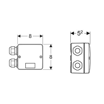 Geberit 244.120.00.1 - Kombinuota jungiamoji dėžė