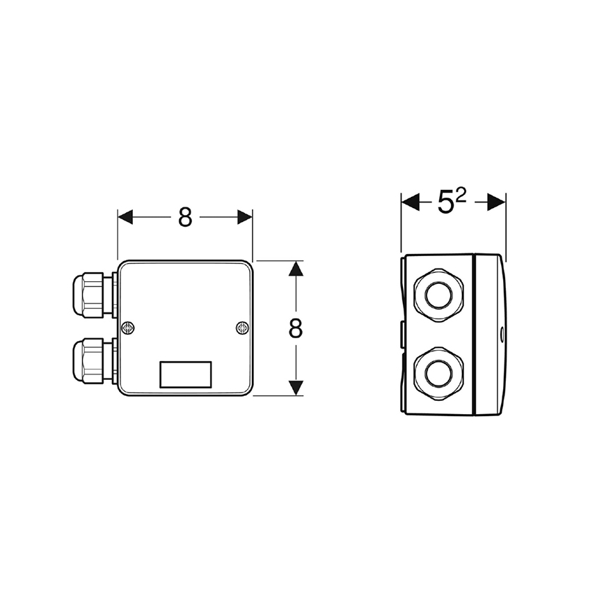 Geberit 244.120.00.1 - Kombinuota jungiamoji dėžė