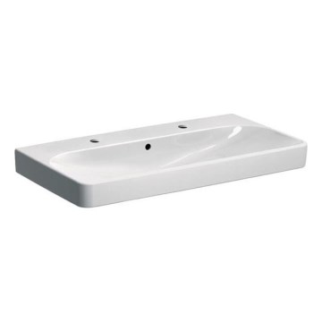 Geberit 500.252.01.1 - Pakabinamas dvigubas praustuvas Smyle Square 90x48 cm keramika/balta