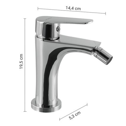 Gedy - COMO bidė maišytuvas 19,5 cm, blizgus chromas