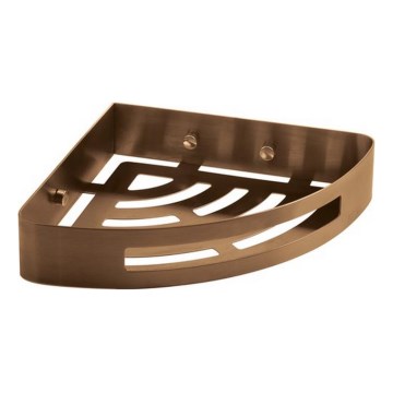 Gedy - Kampinė dušo lentyna PIRENEI bronzinė