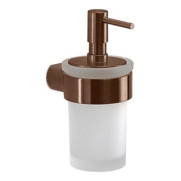 Gedy - PIRENEI sieninis muilo dozatorius, 140 ml, pieninis stiklas / bronzos spalva