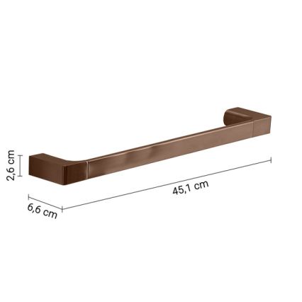 Gedy - PIRENEI sieninis rankšluosčių laikiklis 45 cm bronzinis