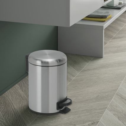 Gedy - POTTY 3 l šiukšlių dėžė su lėtai užsidarančiu dangčiu, nerūdijančio plieno