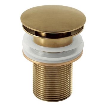 Gedy - Praustuvo CLICK-CLACK uždarymo vožtuvas, Ø 6,6 cm, auksinis