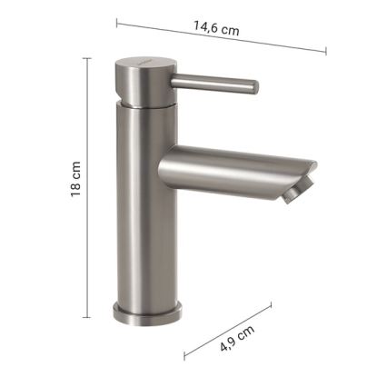 Gedy - praustuvo maišytuvas GARDA 18 cm matinio chromo