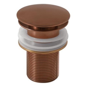 Gedy - praustuvo nutekėjimo vožtuvas CLICK-CLACK Ø 6,6 cm, bronzos spalvos